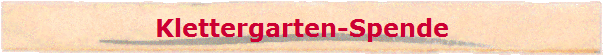 Klettergarten-Spende