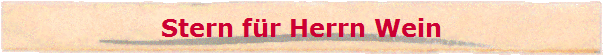 Stern fr Herrn Wein